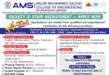 Aalim Muhammed Salegh College of Engineering ,Chennai Wanted Assistant Professor / Associate Professor/ Professor