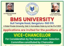 BMS University, Bangalore wanted Professor / Associate Professor / Assistant Professor