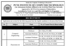 Pune Institute of Computer Technology, Pune Wanted Professor/Associate Professor/Assistant Professor