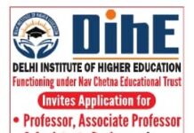 Delhi Institute of Higher Education, Greater Noida- Faculty Openings 2026
