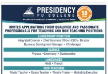 Presidency PU College Recruitment 2026 | Teaching & Non-Teaching Jobs in Bengaluru Teaching Jobs, Presidency PU College Bengaluru
