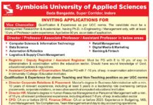Faculty Recruitment, Symbiosis University of Applied Sciences Indore Faculty Recruitment, Symbiosis University of Applied Sciences Indore