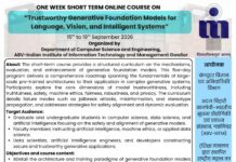 Short Term Online Course at ABV–IIITM Short Term Online Course at ABV–IIITM