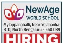 Education Jobs at NewAge World School, North Bengaluru Education Jobs at NewAge World School, North Bengaluru