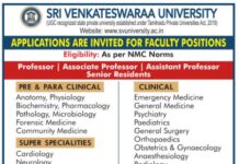 Sri Venkateswaraa University Recruitment 2026 – Faculty Jobs in Chennai Sri Venkateswaraa University Recruitment 2026 – Faculty Jobs in Chennai