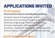 Ph.D & M.Tech Research Admissions at PES University, Bangalore Ph.D & M.Tech Research Admissions at PES University, Bangalore
