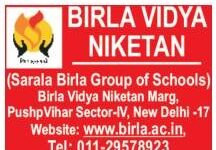 Job Vacancies at Birla Vidya Niketan, New Delhi Job Vacancies at Birla Vidya Niketan, New Delhi