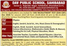 Faculty Recruitment at DAV Public School, Sahibabad Faculty Recruitment at DAV Public School, Sahibabad