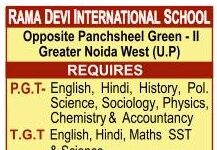 Teaching Vacancies at Rama Devi International School, Greater Noida Teaching Vacancies at Rama Devi International School, Greater Noida
